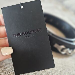 NWT The Kooples leather belt with chain T1